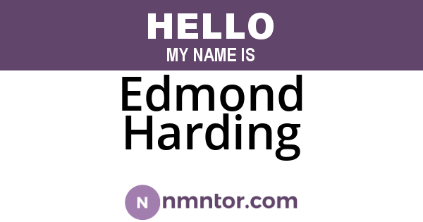 Edmond Harding
