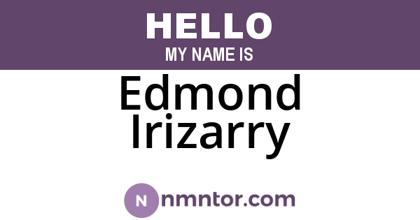 Edmond Irizarry