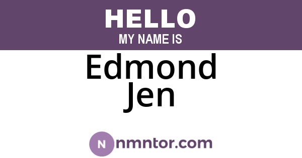 Edmond Jen