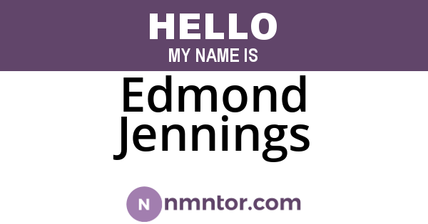 Edmond Jennings