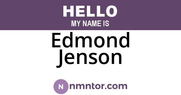 Edmond Jenson