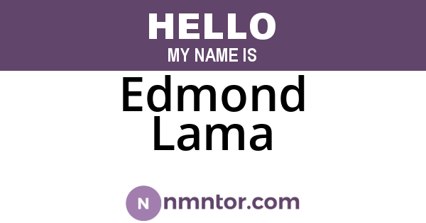Edmond Lama