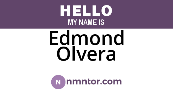 Edmond Olvera