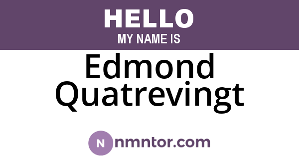 Edmond Quatrevingt