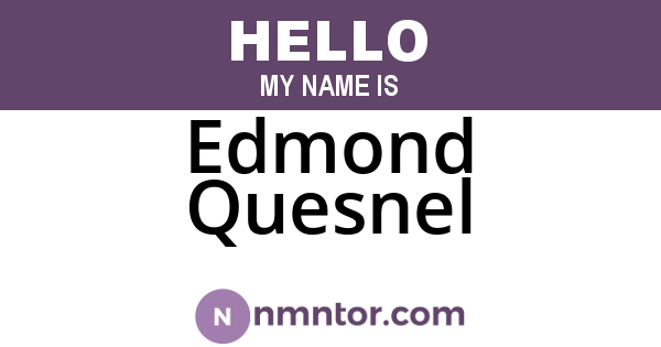 Edmond Quesnel
