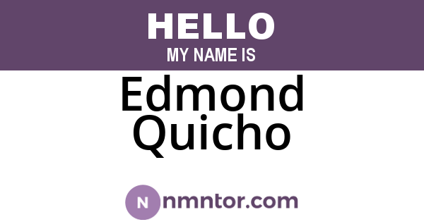 Edmond Quicho