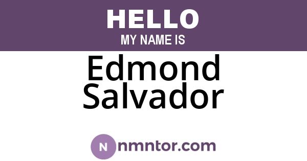 Edmond Salvador