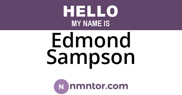 Edmond Sampson