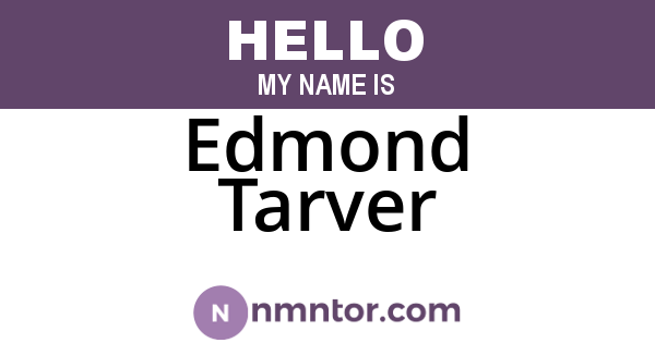 Edmond Tarver