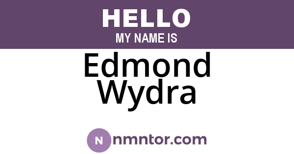Edmond Wydra