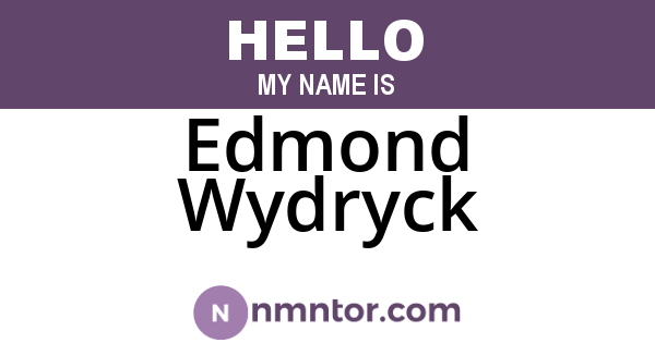 Edmond Wydryck