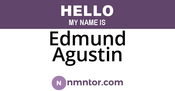 Edmund Agustin