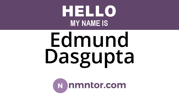 Edmund Dasgupta