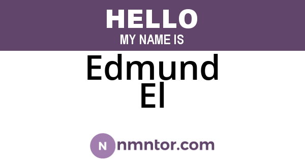 Edmund El