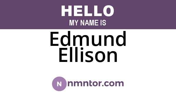 Edmund Ellison
