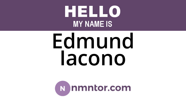 Edmund Iacono