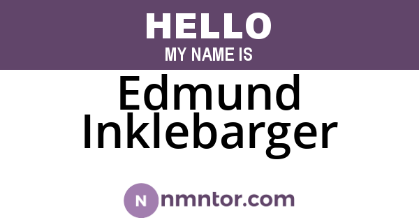Edmund Inklebarger