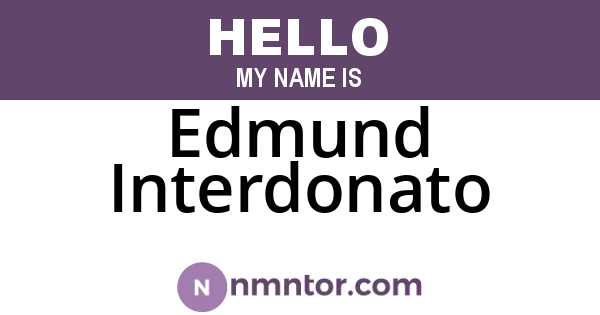 Edmund Interdonato