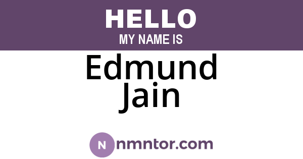 Edmund Jain