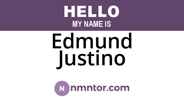 Edmund Justino