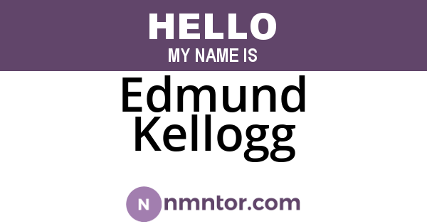 Edmund Kellogg