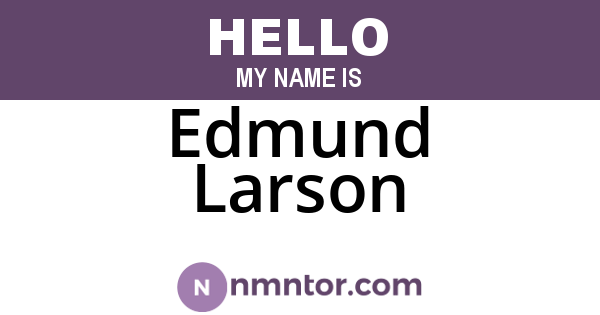 Edmund Larson