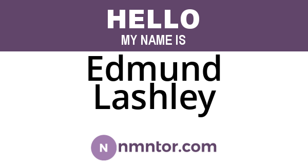 Edmund Lashley