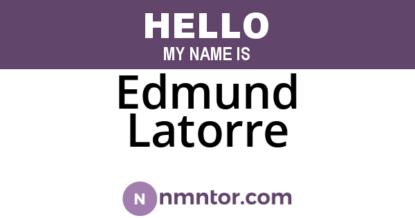 Edmund Latorre