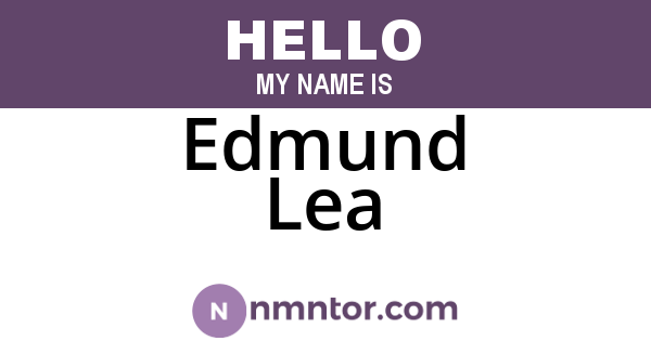 Edmund Lea