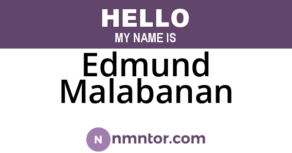 Edmund Malabanan