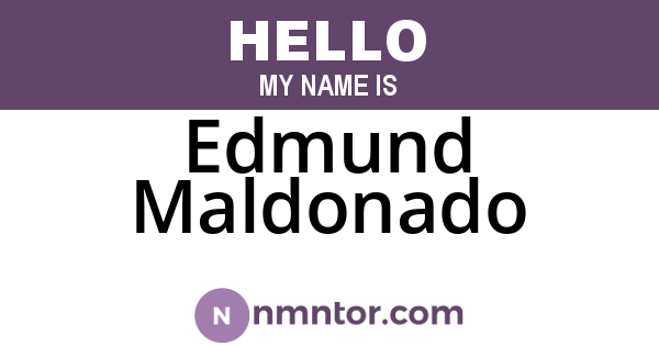 Edmund Maldonado