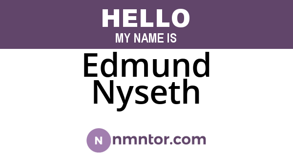 Edmund Nyseth