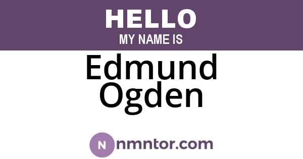 Edmund Ogden
