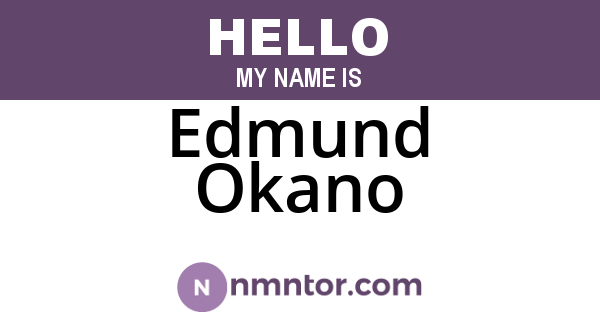 Edmund Okano