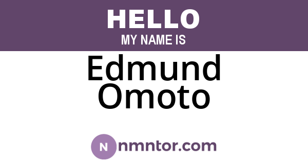 Edmund Omoto