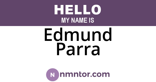 Edmund Parra