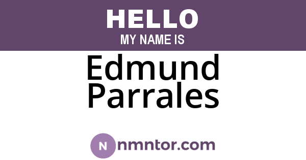 Edmund Parrales