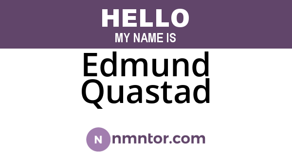 Edmund Quastad