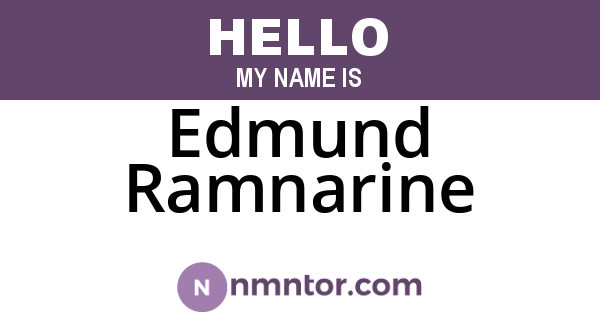 Edmund Ramnarine