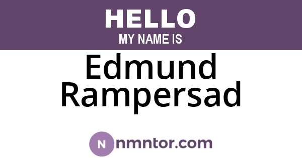Edmund Rampersad