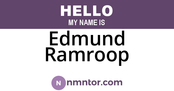 Edmund Ramroop