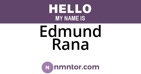 Edmund Rana