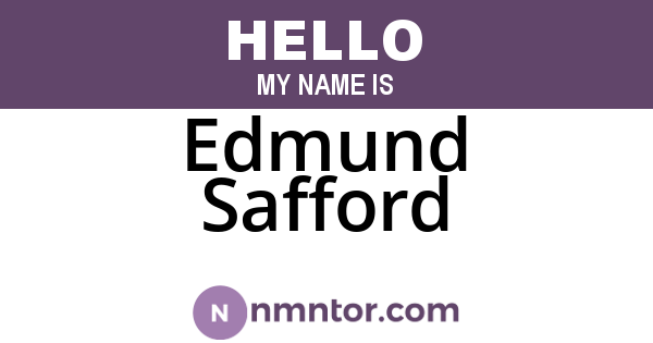 Edmund Safford