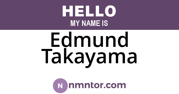 Edmund Takayama
