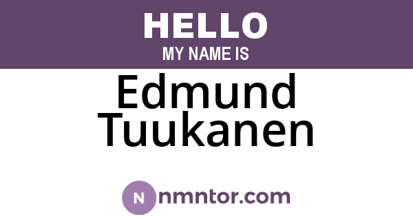 Edmund Tuukanen