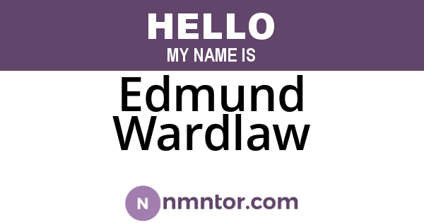 Edmund Wardlaw