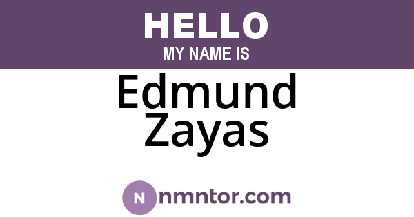 Edmund Zayas