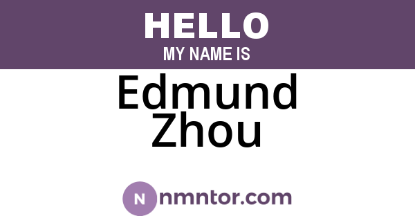 Edmund Zhou