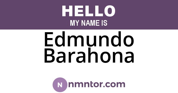 Edmundo Barahona