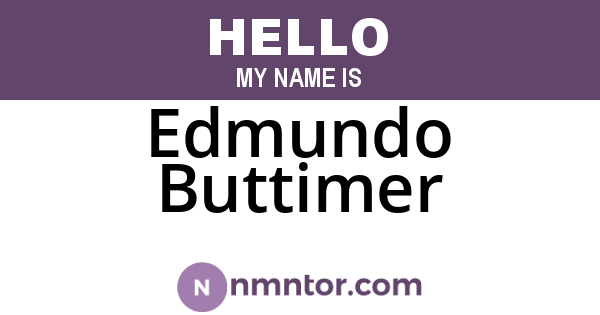 Edmundo Buttimer